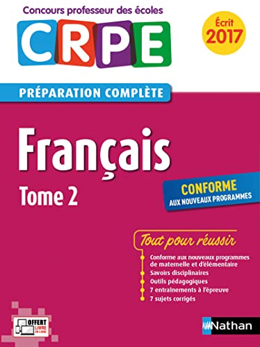 Beispielbild fr Franais - Tome 2 - CRPE 2017 zum Verkauf von Ammareal