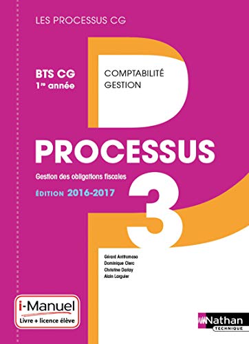 Beispielbild fr Processus 3 BTS CG 1re anne (d. 2016) zum Verkauf von medimops