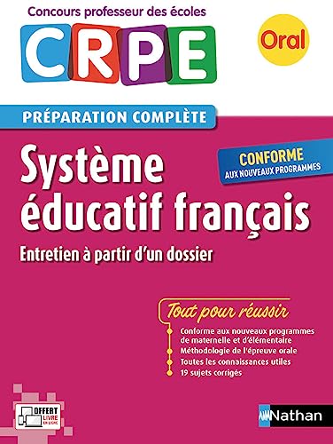 9782091647715: Systme ducatif franais - Oral (Prparation complte) - Concours Professeur des coles 2017