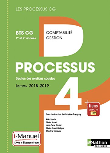 Stock image for Processus 4, Gestion Des Relations Sociales : Bts Cg 1re Et 2e Annes : I-manuel, Livre + Licence l for sale by RECYCLIVRE