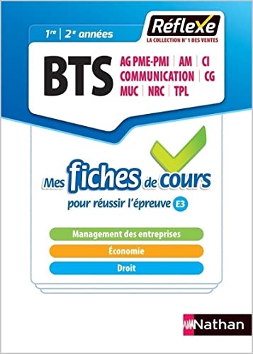 9782091651439: Management des entreprises Economie-droit BTS 1re et 2e annes: Mes fiches de cours