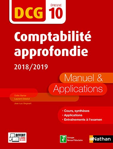 Imagen de archivo de Comptabilit approfondie - DCG 10 - Manuel et applications a la venta por Ammareal