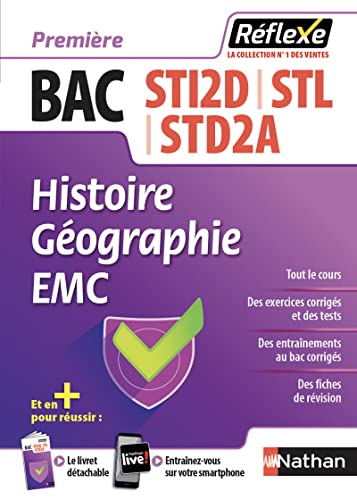 9782091651989: Histoire Gographie 1re Bac STI2D-STL-STD2A