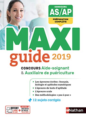 Beispielbild fr Le Maxi guide AS/AP - Concours aide-soignant et auxiliaire de puriculture (CONCOURS PARA-MEDICAUX) zum Verkauf von Ammareal