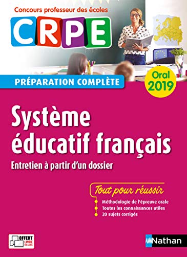 Beispielbild fr Systme ducatif franais - Oral 2019 - Prparation complte - CRPE zum Verkauf von Librairie Th  la page