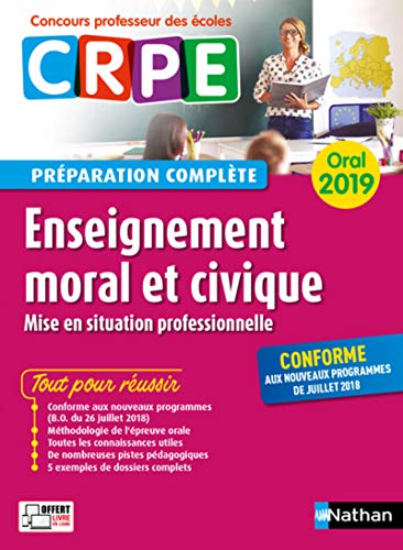 Stock image for Enseignement moral et civique - Oral 2019 - Prparation complte - CRPE for sale by Ammareal