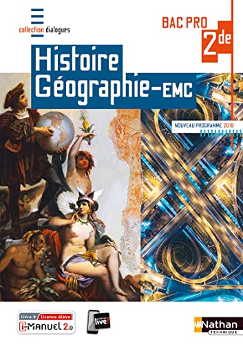 Stock image for Histoire-Gographie EMC 2me Bac Pro (Dialogues) - Livre + licence lve 2019 for sale by Gallix