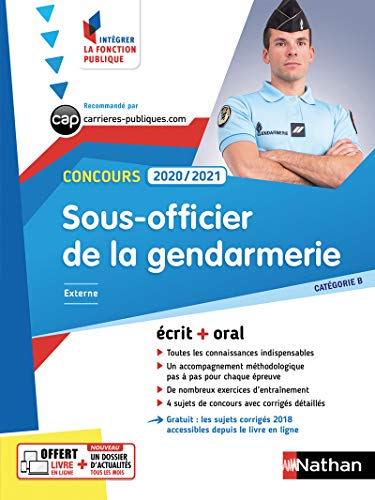 Beispielbild fr Concours externe Sous-officier de la gendarmerie - Catgorie B - Intgrer la fonction publique - 2020/2021 (23) zum Verkauf von LeLivreVert