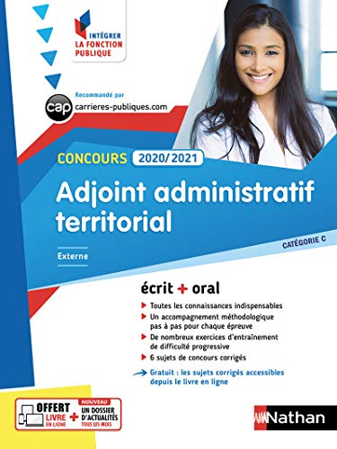 Beispielbild fr Concours Adjoint administratif territorial - Catgorie C - 2020/2021 - Intgrer la fonction publique zum Verkauf von Ammareal