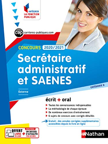 Beispielbild fr Concours Secrtaire administratif et SAENES 2020-2021 - CAT B N 1 (IFP) zum Verkauf von Ammareal