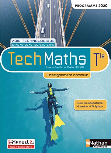 9782091670843: TechMaths Tle voie technologique: Enseignement commun