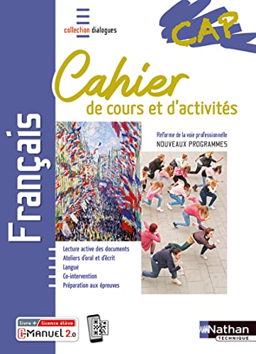Stock image for Franais CAP - Cahier de cours et d'activits (Dialogues) Livre + licence lve - 2020 for sale by Gallix