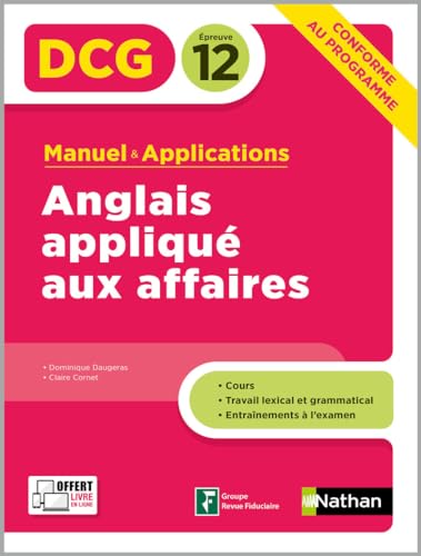 Beispielbild fr Anglais appliqu aux affaires - Epreuve 12 DCG - Manuel et applications - 2020 zum Verkauf von medimops