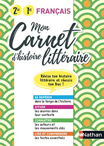 Stock image for Mon carnet d'histoire littraire - 2de / 1re - 2020 for sale by medimops