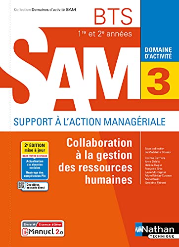 Beispielbild fr Collaboration  la gestion des RH - BTS SAM 1e/2e annes (DOM ACT SAM) Livre + licence lve 2021 zum Verkauf von Gallix
