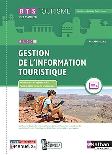 9782091673226: Bloc 3 Gestion de l'information touristique BTS Tourisme 1re et 2me annes