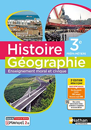 Stock image for Histoire - Gographie - 3me Prpa-Mtiers - Livre + licence lve - 2021 for sale by Gallix