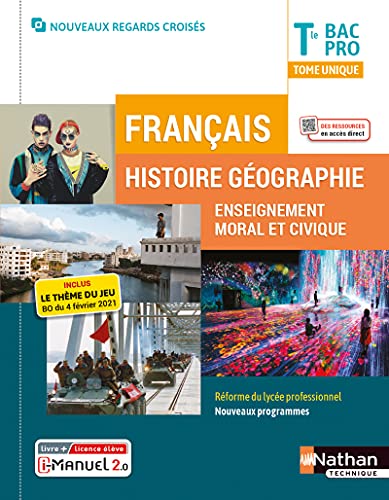 Stock image for Franais Histoire-Gographie EMC Term Bac pro - Livre + Licence lve (Regards croiss) - 2021 for sale by Gallix