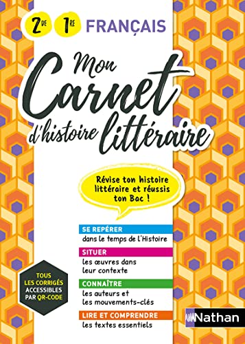 Stock image for Mon Carnet d'histoire littraire - 2de/1re - 2022 for sale by medimops
