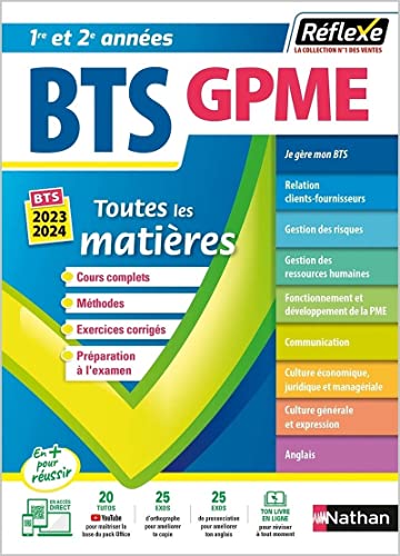 Beispielbild fr BTS Gestion de la PME - (Toutes les matires - Rflexe N10) - 2022 zum Verkauf von Buchpark