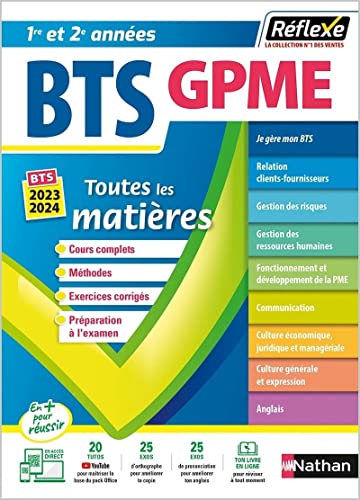 Stock image for BTS Gestion de la PME - (Toutes les matires - Rflexe N10) - 2022 for sale by Gallix