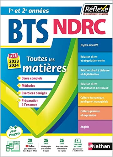 Stock image for BTS NDRC Ngociation et Digitalisation de la relation client BTS NDRC 1 et 2 (Toutes les matires Rflexe N8) for sale by Gallix