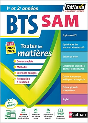 Beispielbild fr BTS SAM Support  l'action managriale - BTS SAM 1 et 2 (Toutes les matires - Rflexe N9) zum Verkauf von Gallix