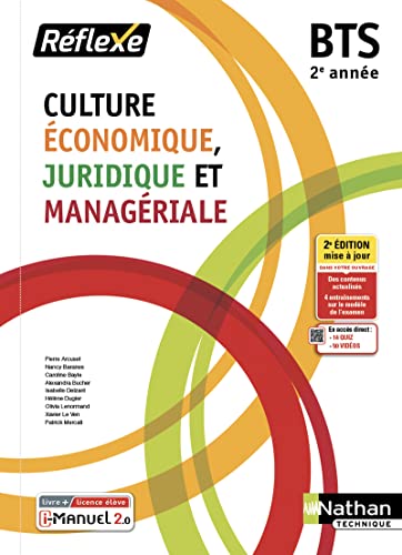 Beispielbild fr Culture conomique juridique et managriale - BTS 2 (CEJM) Livre + licence lve - 2022 zum Verkauf von medimops