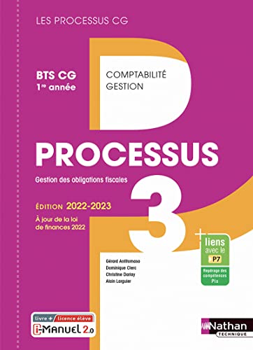 Beispielbild fr Processus 3 - BTS CG 1re anne (Les processus CG) Livre + licence lve - 2022 zum Verkauf von medimops