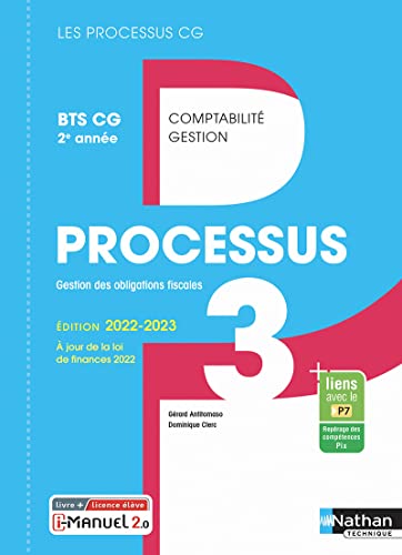 Stock image for Processus 3, Gestion Des Obligations Fiscales : Bts Cg 2e Anne Comptabilit Gestion : Livre + Licen for sale by RECYCLIVRE