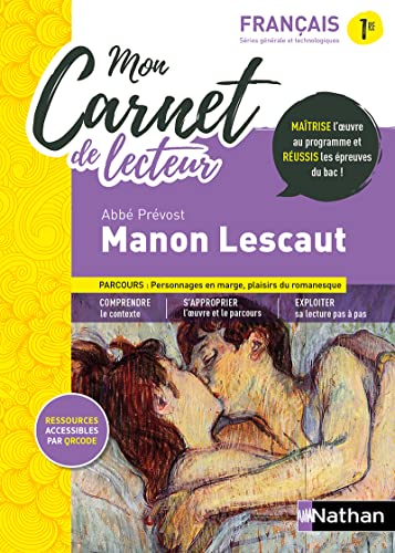 Imagen de archivo de Mon Carnet de lecteur : Manon Lescaut   Abb Prvost [Broch] David, Adrien; Annen, Sbastien; Martin, David; Panter, Marie et Sanchez, Fabrice a la venta por BIBLIO-NET