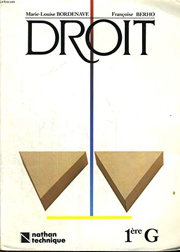 Stock image for BERHO DROIT 1ERE G. Edition 1987 for sale by Dmons et Merveilles