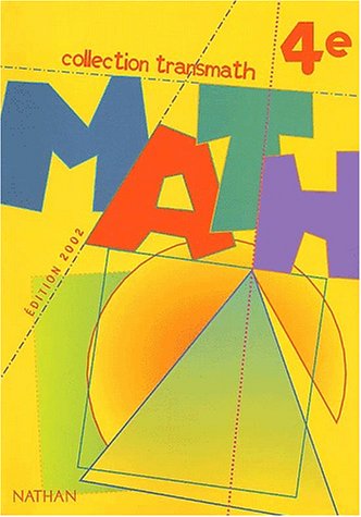 Beispielbild fr Nouveau transmath quatrime dition 2002 zum Verkauf von medimops