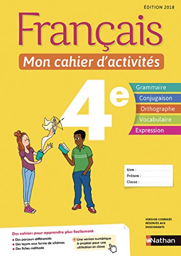 Imagen de archivo de Fran?ais - Mon cahier d'activit?s 4e - El?ve -2018 a la venta por SecondSale