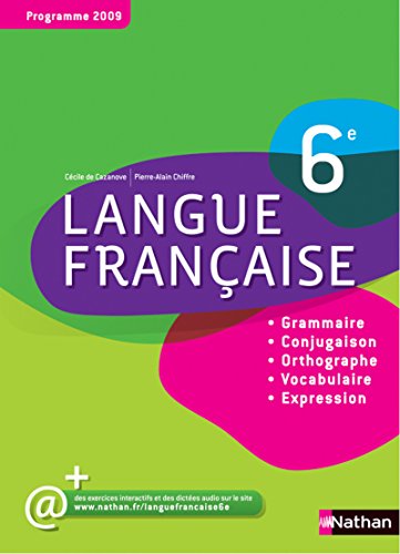 Stock image for Langue franaise 6e Chiffre, Pierre-Alain et de Cazanove, Ccile for sale by BIBLIO-NET