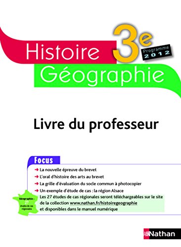 Beispielbild fr Histoire-Gographie 3e zum Verkauf von Ammareal