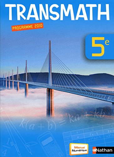 Stock image for Transmath 5e : Livre de l'lve, Programme 2010 for sale by medimops