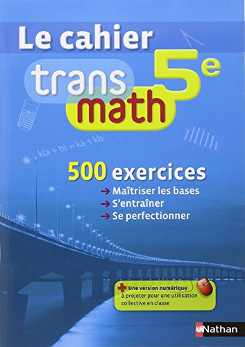 Stock image for Le Cahier Transmath 5e for sale by Ammareal