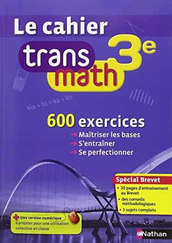 Beispielbild fr Le Cahier Transmath 3e zum Verkauf von Ammareal