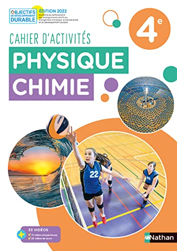 Stock image for Physique Chimie 4e - Cahier - 2022 for sale by GF Books, Inc.