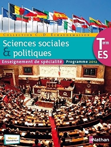 Imagen de archivo de SES Term ES spcialit Sciences sociales et politiques a la venta por Ammareal