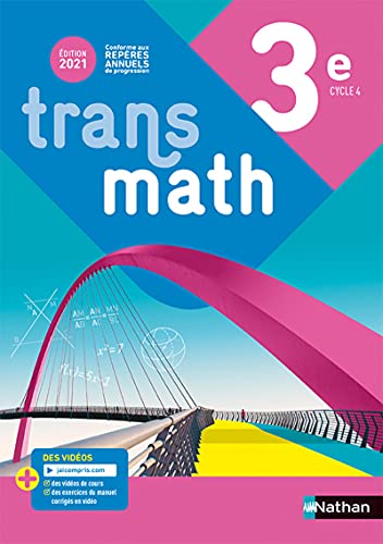 Beispielbild fr Transmath Mathmatiques 3e - Manuel lve - 2021 zum Verkauf von Gallix