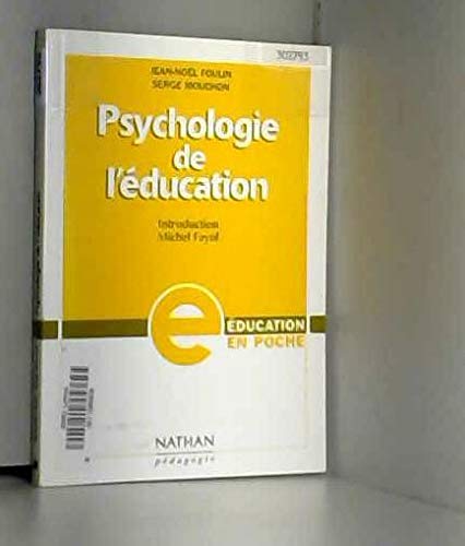 Imagen de archivo de Psychologie de l'ducation a la venta por Ammareal