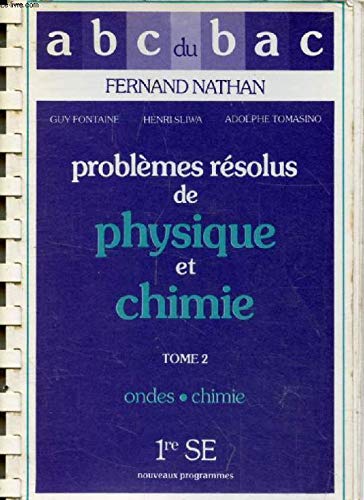 Stock image for Problmes Rsolus De Physique-chimie for sale by RECYCLIVRE