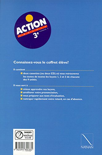 Stock image for Action, Anglais 3e Langue 1 : Cahier D'activits for sale by RECYCLIVRE