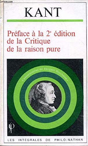 9782091758343: Prface  la 2me dition de la critique de la raison pure