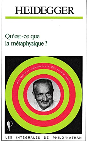Beispielbild fr Heidegger-Qu'est-ce que la metaphysique ? zum Verkauf von medimops