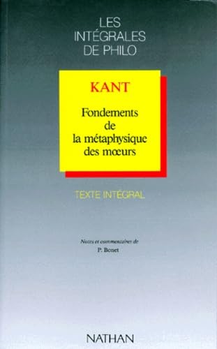 Stock image for Fondements de la mtaphysique des moeurs for sale by pompon