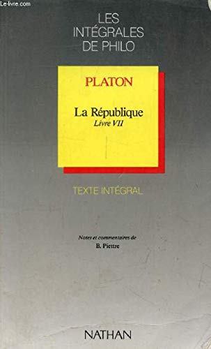 Beispielbild fr La Republique, livre VII zum Verkauf von Ammareal