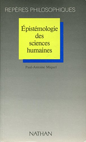 Beispielbild fr Epistemologie des sciences humaines zum Verkauf von medimops